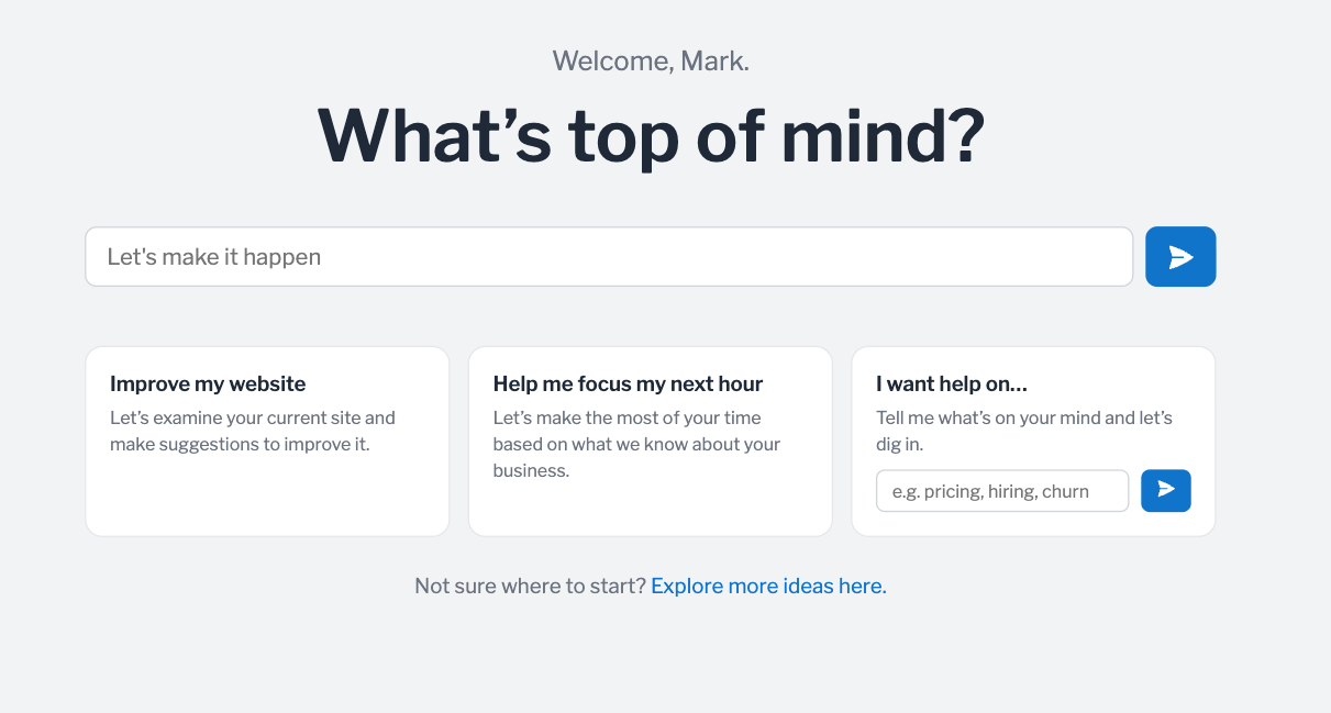 RevvWorks app: What's top of mind?